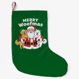 Fröhliche Woofmas Weihnachten Kleiner Weihnachtsstrumpf