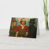 Fröhliche Yule-Weihnachtskarte Dankeskarte (Vorderseite)