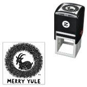 Fröhliche Yule-Ziege Permastempel (Beispiel)