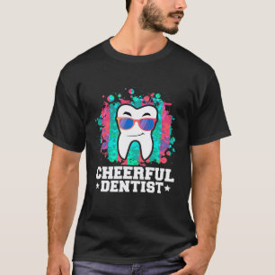 Fröhliche Zahnärzte Humorvolle Zahnillustration T-Shirt