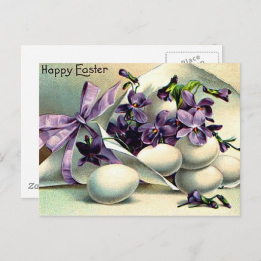 Fröhlichen Ostern Feiertagspostkarte (Vorne/Hinten)