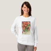 Fröhlichen Ostern mit Frauen-HauptBlumen T-Shirt (Vorne ganz)