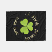 Fröhlichen St. Patrick's Day La Fheile Padraig Son Fleecedecke (Vorderseite (Horizontal))