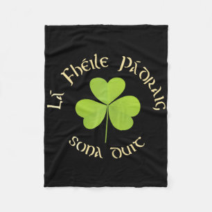 Fröhlichen St. Patrick's Day La Fheile Padraig Son Fleecedecke