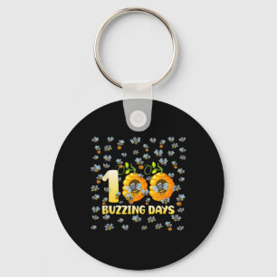 Fröhlicher 100. Schultag Bienen Bienenstock 100 Su Schlüsselanhänger