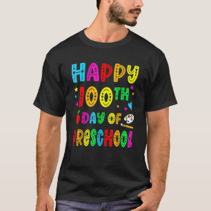 Fröhlicher 100. Tag im Kindergarten Lustiger Lehre T-Shirt