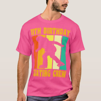 Fröhlicher 11. Geburtstag 11 Jahre alte Eisläuferi T-Shirt