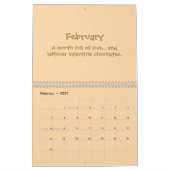 Fröhlicher 2026-Zitat-Kalender Kalender (Feb 2027)