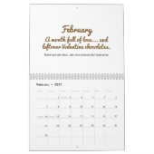 Fröhlicher 2026-Zitat-Kalender Kalender (Feb 2027)