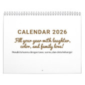 Fröhlicher 2026-Zitat-Kalender Kalender (Titelbild)