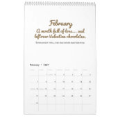Fröhlicher 2026-Zitat-Kalender Kalender (Feb 2027)