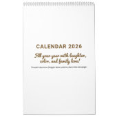 Fröhlicher 2026-Zitat-Kalender Kalender (Titelbild)