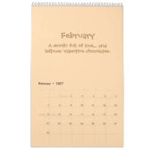 Fröhlicher 2026-Zitat-Kalender Kalender (Feb 2027)