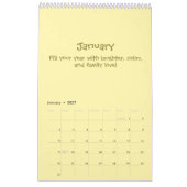 Fröhlicher 2026-Zitat-Kalender Kalender (Jan 2027)