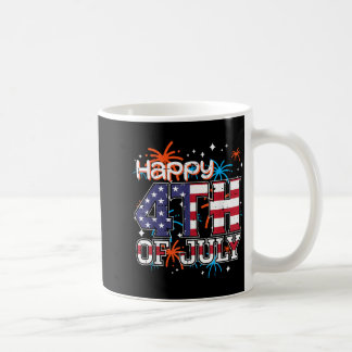Fröhlicher 4. Juli Flagge Feuerwerk Patriotische M Kaffeetasse