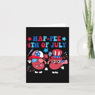 Fröhlicher 4. Juli Niere USA Hut Sonnenbrille Dial Karte