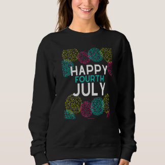 Fröhlicher 4. Juli Vierter Unabhängigkeitstag Feue Sweatshirt