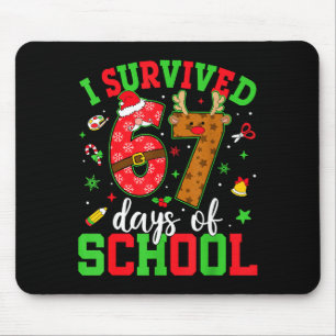 Fröhlicher 67. Schultag Lustiges Weihnachten 67 Me Mousepad