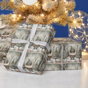 fröhlicher afrikanischer Santa Geschenkpapier