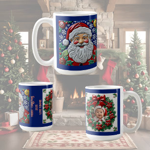 Fröhlicher alter St. Nick anpassbar Kaffeetasse