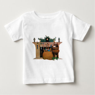 Fröhlicher alter Weihnachtself, Jessie Willcox Smi Baby T-shirt