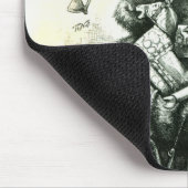 Fröhlicher alter Weihnachtsmann Mousepad (Ecke)