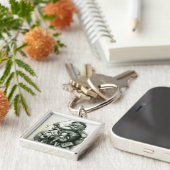 Fröhlicher alter Weihnachtsmann Schlüsselanhänger (Seite)