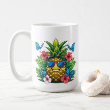 Fröhlicher Ananas-Schmetterling
