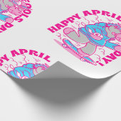 fröhlicher Aprilscherz Geschenkpapier (Ecke)