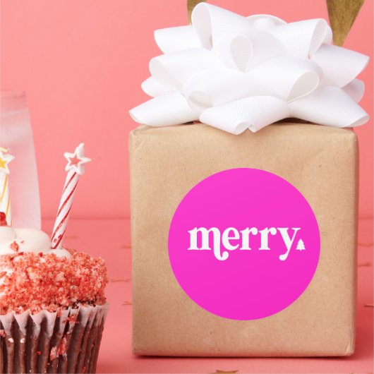 Fröhlicher Aufkleber für Weihnachtskarten, Geschen (Party)
