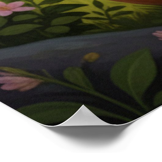 Fröhlicher Bala Krishna mit Balarama Poster (Ecke)