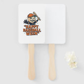 Fröhlicher Baseball Ween Vintage Halloween Basebal Fächer (Vorne und Hinten)