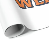 Fröhlicher Baseball Ween Vintage Halloween Basebal Geschenkpapier (Rolleneckpunkt)