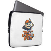 Fröhlicher Baseball Ween Vintage Halloween Basebal Laptopschutzhülle (Vorne Rechts)