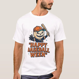 Fröhlicher Baseball Ween Vintage Halloween Basebal T-Shirt