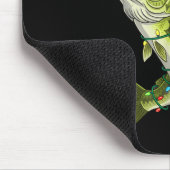 Fröhlicher Bass Weihnachten Angelköder Santa Hut B Mousepad (Ecke)