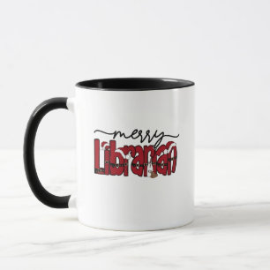 Fröhlicher Bibliothekar Weihnachten Buchliebhaber Tasse