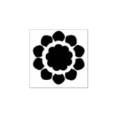 Fröhlicher Blume-Leiter Gummistempel (Prägung)