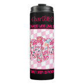 Fröhlicher Blumenstrauß Tropfen Mama Thermosbecher (Vorderseite)