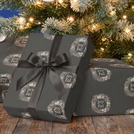 Fröhlicher Botanischer Weihnachten Personalisiert Geschenkpapier