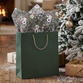 Fröhlicher Botanischer Weihnachten Personalisiert Seidenpapier