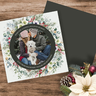 Fröhlicher botanischer Weihnachten personalisierte