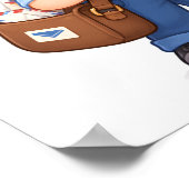 Fröhlicher Briefträger Poster (Ecke)