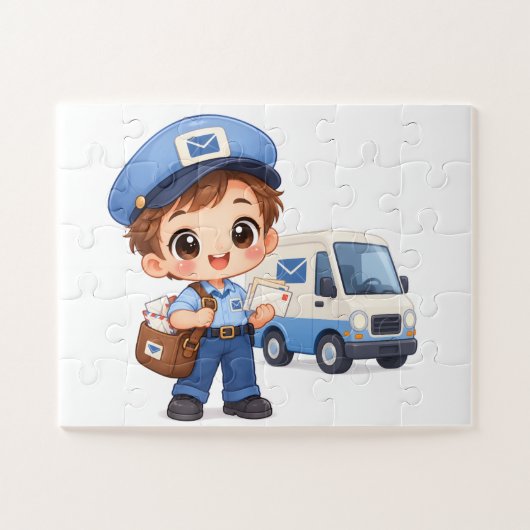 Fröhlicher Briefträger Puzzle (Horizontal)