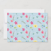 Fröhlicher Bunny Floral Osterbrunch Einladung (Rückseite)