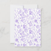 fröhlicher bunter Ballon Geburtstag Dankeskarte (Rückseite)