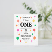 fröhlicher bunter Ballon Geburtstag Postkarte (Stehend Vorderseite)