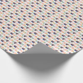 Fröhlicher, bunter Weihnachts-Foto-Spaß Geschenkpapier (Ecke)