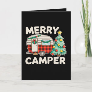 Fröhlicher Camper Vintage Weihnachtsbaum Dekor Xma Karte