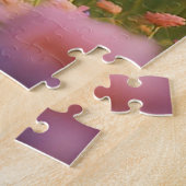 Fröhlicher Cartoon-Hund in einer Blume Puzzle (Seite)